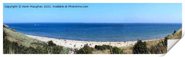 Tynemouth Longsands Beach Panoramic Print by Kevin Maughan