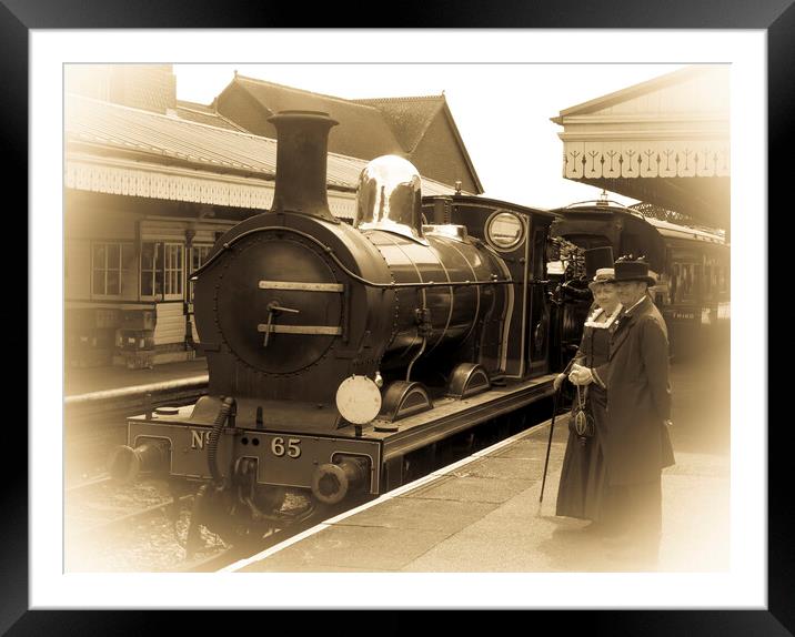 Vintage Steam Train  Framed Mounted Print by Philip Enticknap