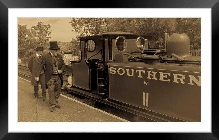 Vintage Steam Locomotive  Framed Mounted Print by Philip Enticknap