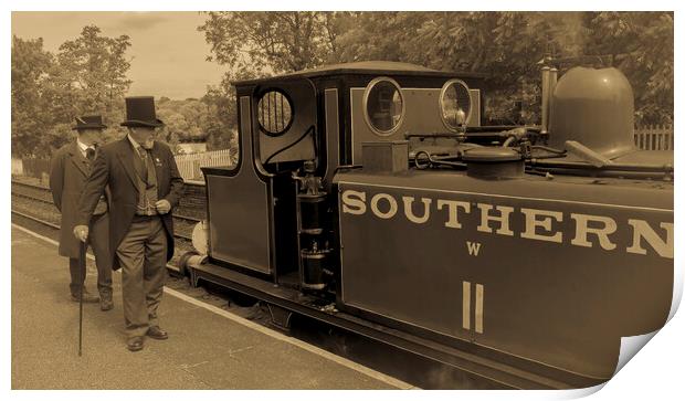 Vintage Steam Locomotive  Print by Philip Enticknap