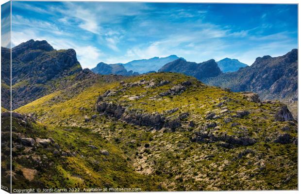 Formentor Mountains - CR2204-7447-ORT Canvas Print by Jordi Carrio