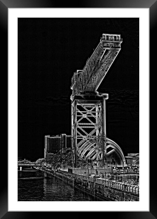  Clydeside Glasgow view (abstract) Framed Mounted Print by Allan Durward Photography