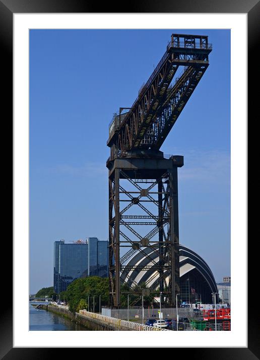Finnieston Crane and the Armadillo SEC Framed Mounted Print by Allan Durward Photography