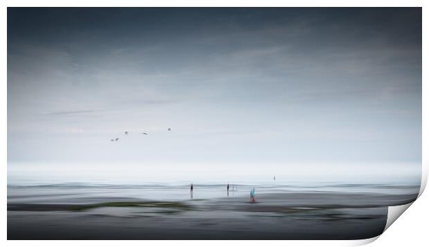 Low Tide Print by Mark Jones
