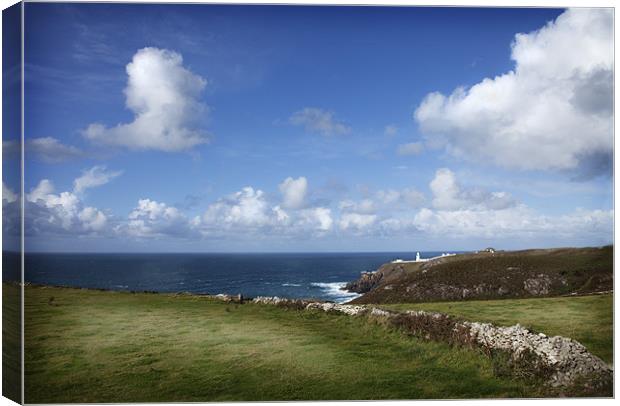 PENDEEN LIGHT HOUSE #1 Canvas Print by Anthony R Dudley (LRPS)