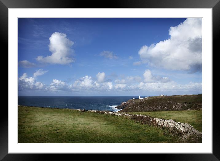 PENDEEN LIGHT HOUSE #1 Framed Mounted Print by Anthony R Dudley (LRPS)