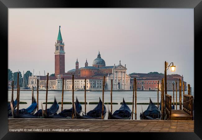San Giorgio Maggiore Morning Framed Print by Ian Collins