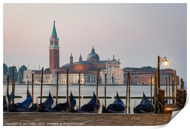 San Giorgio Maggiore Morning Print by Ian Collins