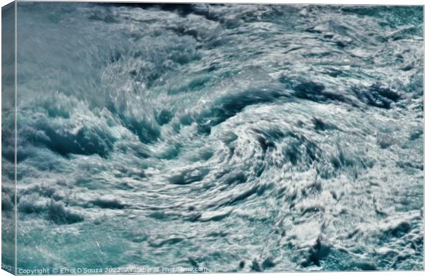 Sea Waves Motion Canvas Print by Errol D'Souza