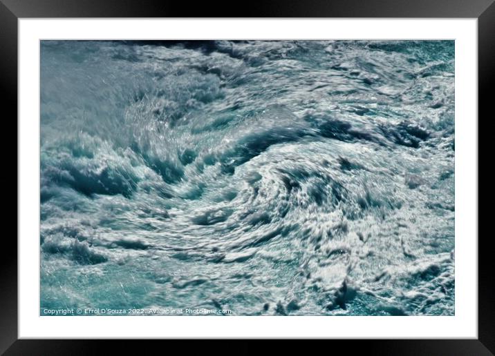 Sea Waves Motion Framed Mounted Print by Errol D'Souza