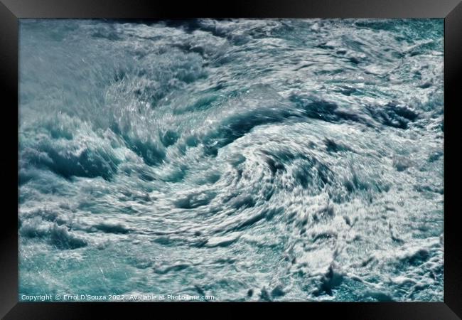 Sea Waves Motion Framed Print by Errol D'Souza