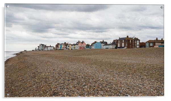 Aldeburgh seafront over the shingle Acrylic by Jason Wells