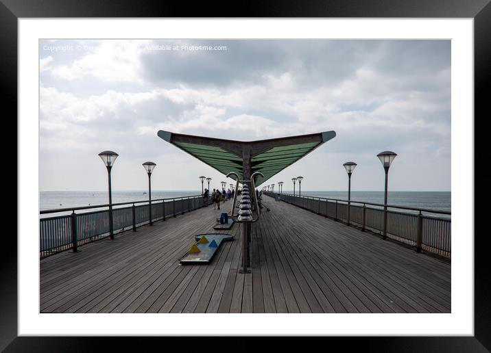 Boscombe Pier Framed Mounted Print by Derek Daniel
