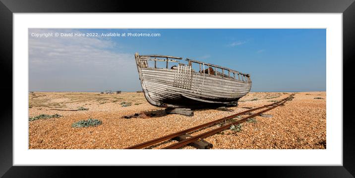 Derelict Fishing Boat Framed Mounted Print by David Hare