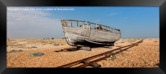 Derelict Fishing Boat Framed Print by David Hare