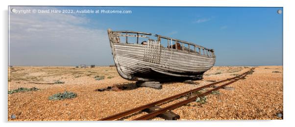 Derelict Fishing Boat Acrylic by David Hare