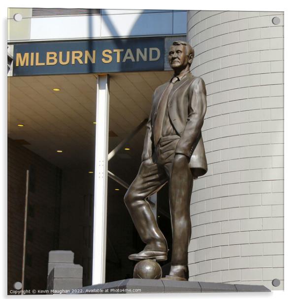Sir Bobby Robson Statue Acrylic by Kevin Maughan