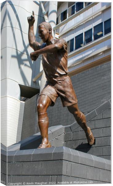 Alan Shearer Statue Canvas Print by Kevin Maughan