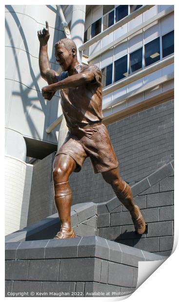 Alan Shearer Statue Print by Kevin Maughan