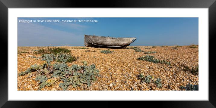Dungeness boat Framed Mounted Print by David Hare