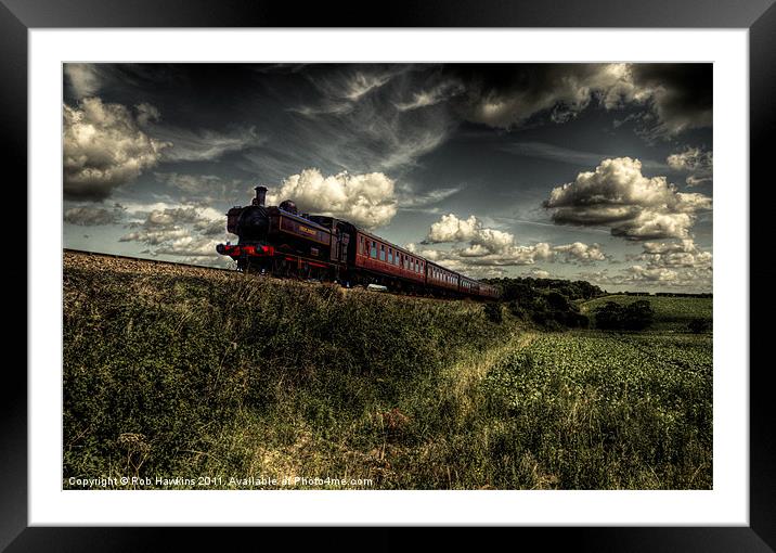 Pannier on the North Norfolk Framed Mounted Print by Rob Hawkins