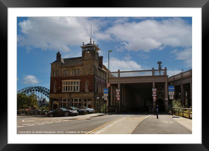 The Bridge Hotel Newcastle Upon Tyne Framed Mounted Print by Kevin Maughan