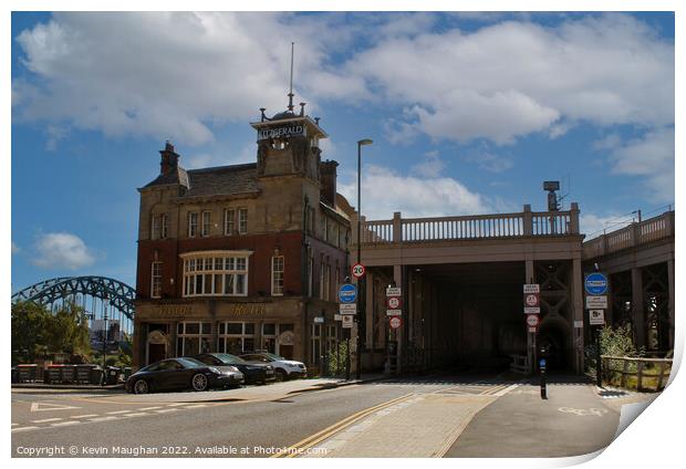 The Bridge Hotel Newcastle Upon Tyne Print by Kevin Maughan