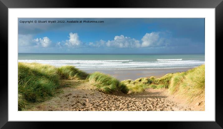 Woolacombe Beach Framed Mounted Print by Stuart Wyatt