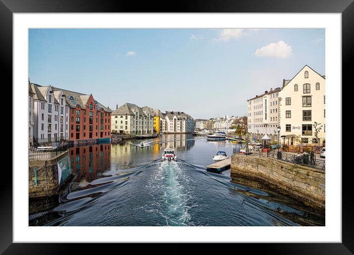 Alesund Norway  Framed Mounted Print by kathy white