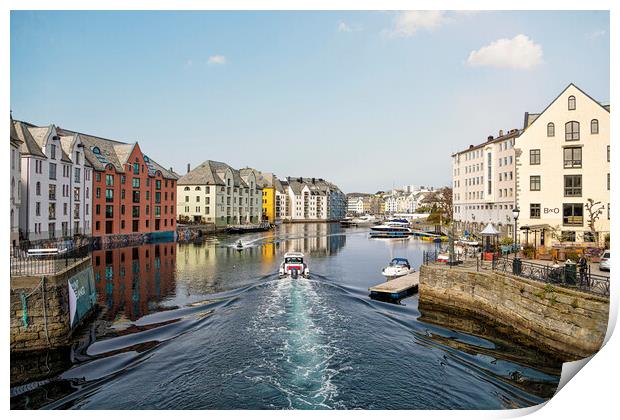 Alesund Norway  Print by kathy white