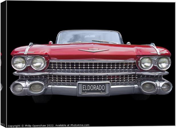 1959 Cadillac Eldorado Canvas Print by Philip Openshaw