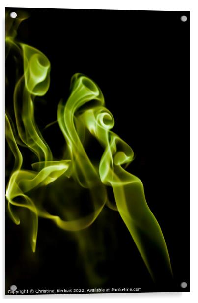 Curls of Smoke Acrylic by Christine Kerioak