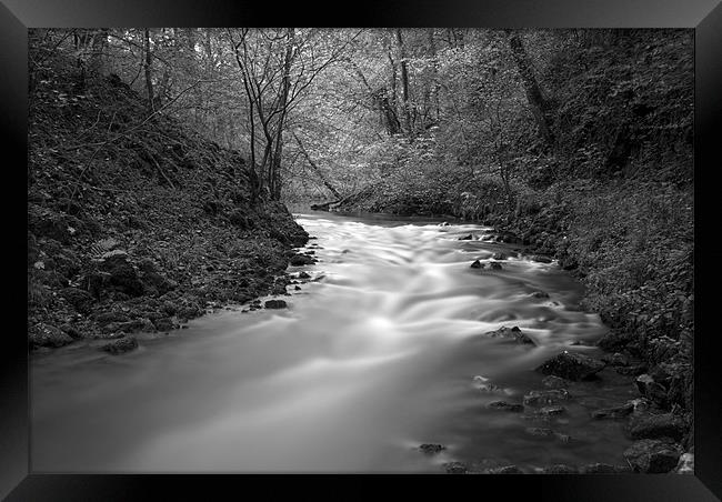 The River Wye, Millers Dale Derbyshire Framed Print by Scott Simpson