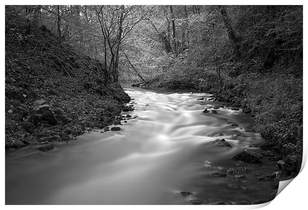 The River Wye, Millers Dale Derbyshire Print by Scott Simpson