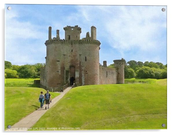 Caerlaverock Castle  Acrylic by dale rys (LP)