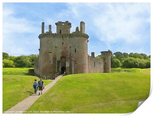 Caerlaverock Castle  Print by dale rys (LP)