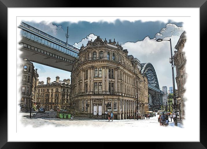 Sandhill Newcastle Framed Mounted Print by Kevin Maughan