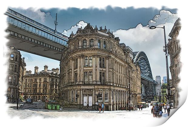 Sandhill Newcastle Print by Kevin Maughan