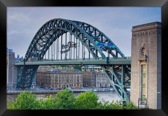 Newcastle Tyne Bridge Framed Print by Martyn Arnold
