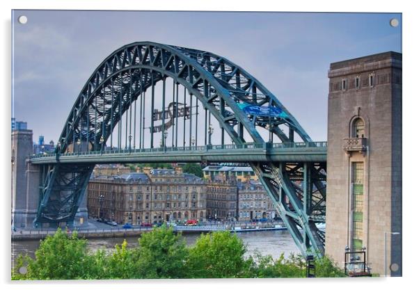 Newcastle Tyne Bridge Acrylic by Martyn Arnold