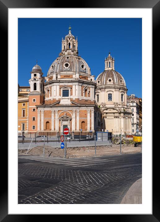 Domed Churches of Rome Framed Mounted Print by Artur Bogacki