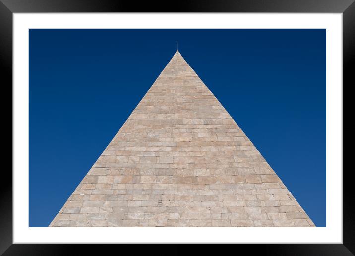 Ancient Pyramid of Cestius in Rome Framed Mounted Print by Artur Bogacki