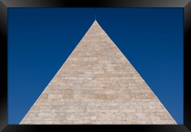 Ancient Pyramid of Cestius in Rome Framed Print by Artur Bogacki