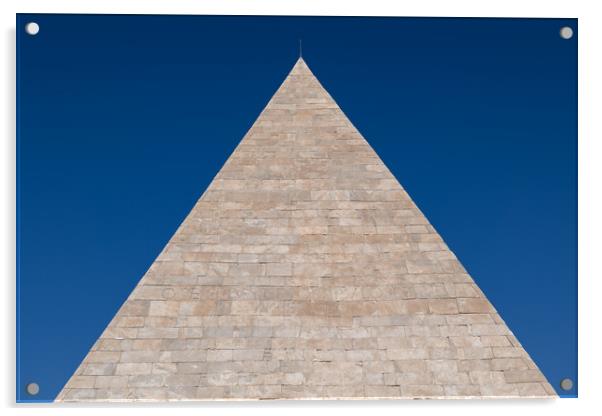 Ancient Pyramid of Cestius in Rome Acrylic by Artur Bogacki