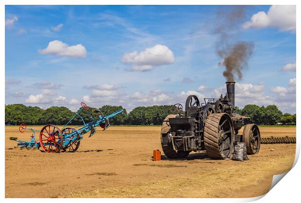 Vintage Steam Agriculture Print by Simon Westwood