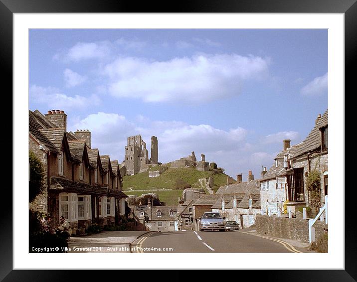 Corfe Castle Framed Mounted Print by Mike Streeter