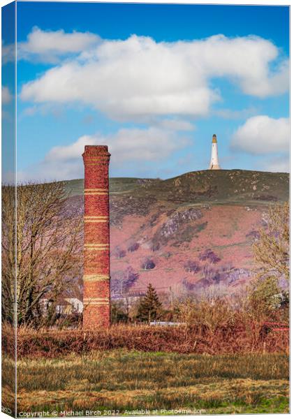 Majestic Hoad Hill and Brickworks Chimney Canvas Print by Michael Birch