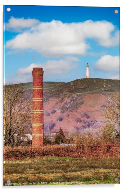 Majestic Hoad Hill and Brickworks Chimney Acrylic by Michael Birch