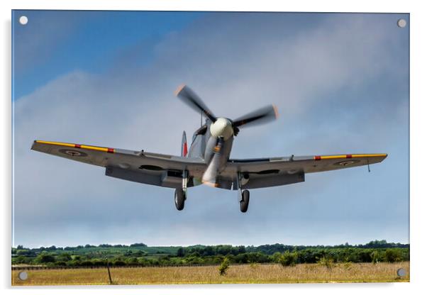Spitfire Mk.V; Short Finals Acrylic by Simon Westwood
