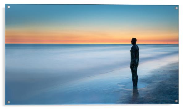 Crosby Statue At Sunset Acrylic by Phil Durkin DPAGB BPE4